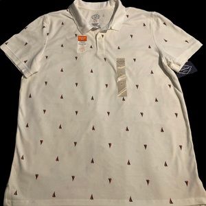 New mens St. John’s Bay Polo L White